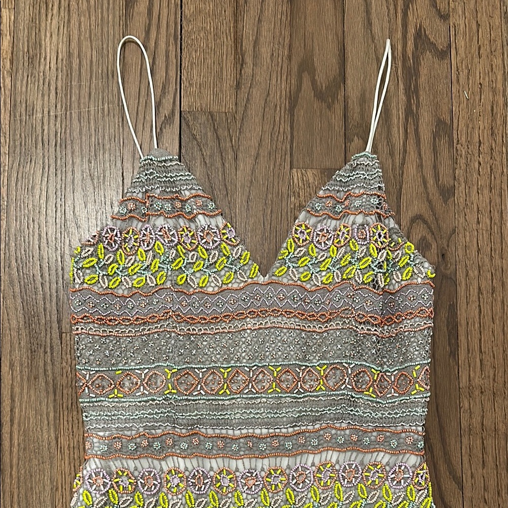 Multicolor Patterned Women's Dress